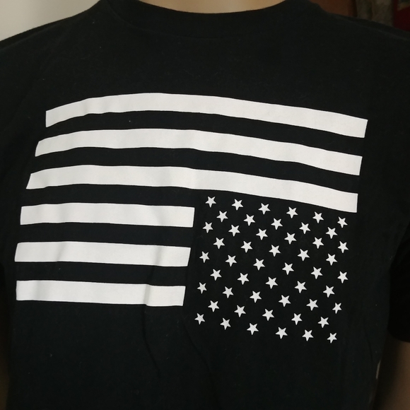 ASAP | Mens Black White A$AP t-shirt  06 Graphic Flag Large - Picture 2 of 9